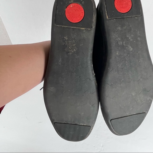 FITFLOP Men’s black suede tie ankle boots in 10 - Picture 7 of 14